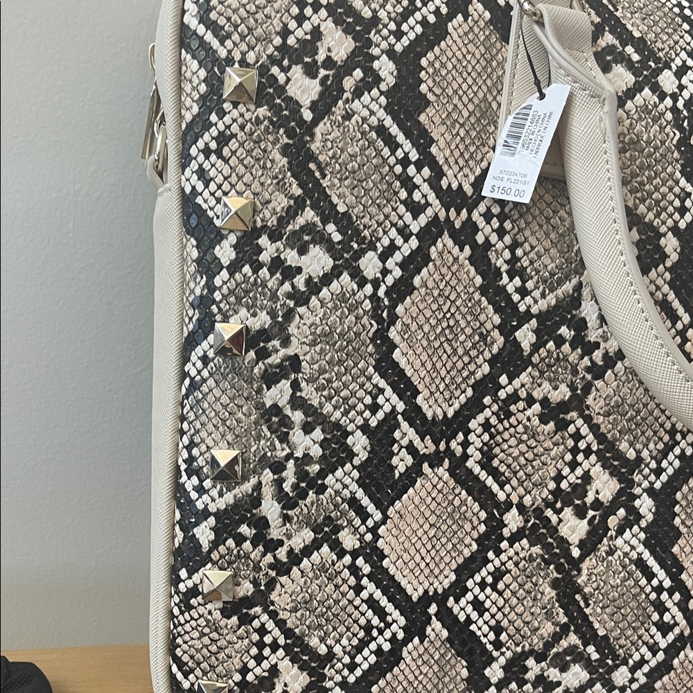 White House Black Market Python Pattern Laptop Ba… - image 7